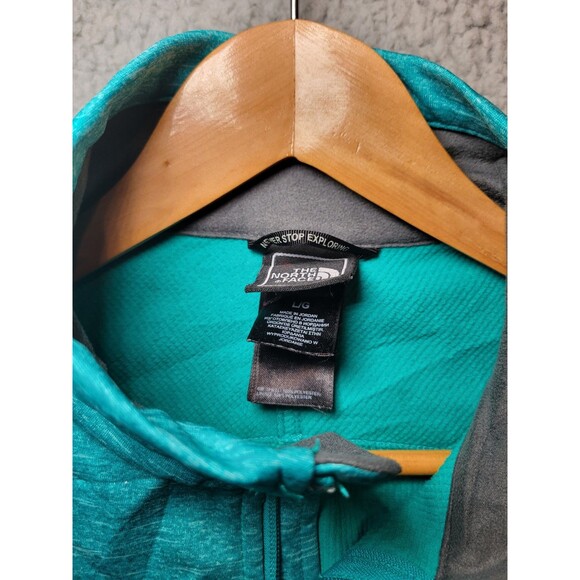 The North Face Canyonwall Women's Large Teal Softshell Full Zip Jacket - Picture 4 of 8